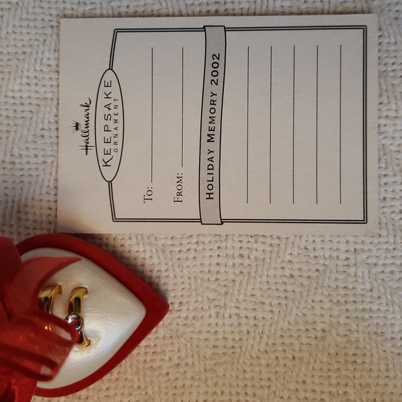 HALLMARK 1st Christmas Wedding KEEPSAKE ORNAMENT NIB - Picture 4 of 12